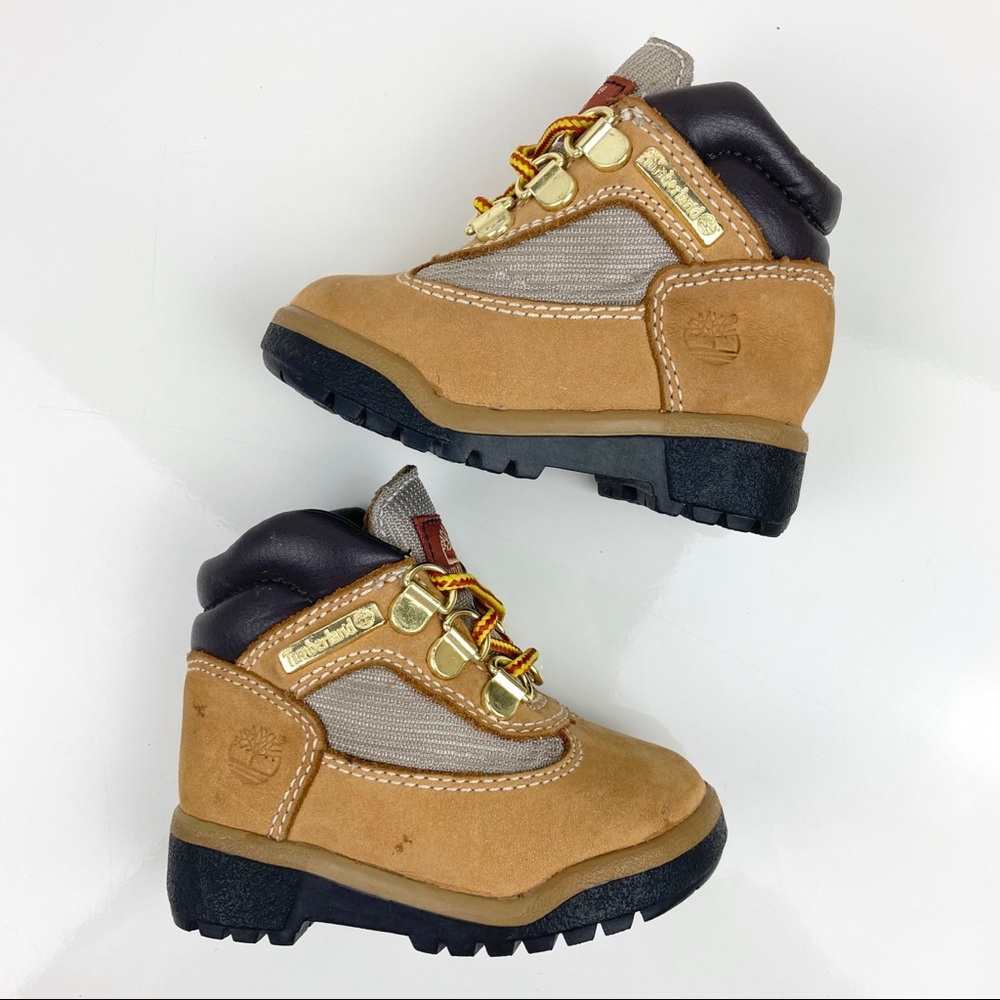 Timberland Field Boots Wheat Leather Toddler Kids Size 4.0 15845M